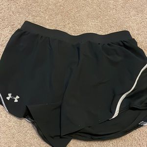 Adidas athletic thin shorts have netting on the side